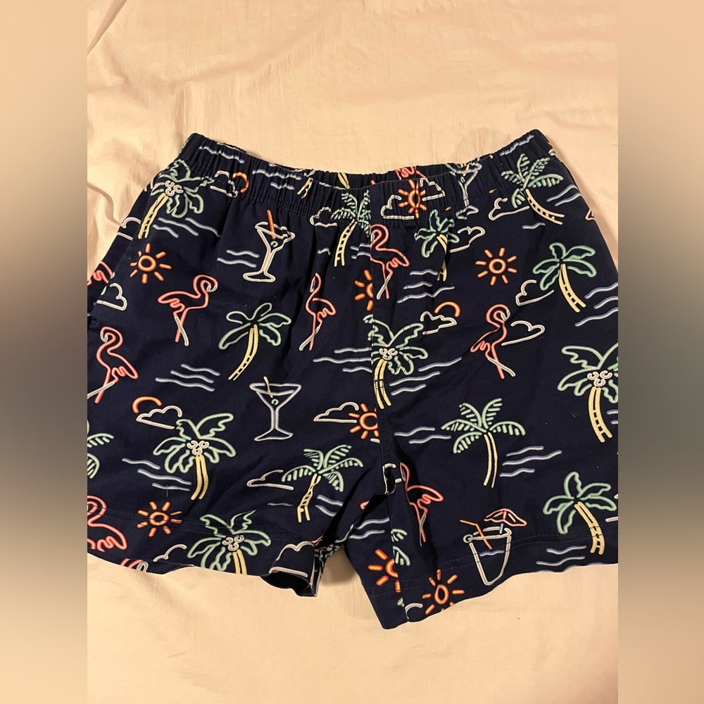 Chubbies medium sized Neon Lights stretch shorts, 5.5” inseam. NWOT.